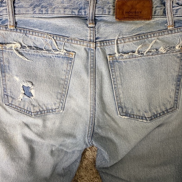 Mousey distressed tapered denim size 27 100% cotton jeans vintage. - Picture 8 of 13